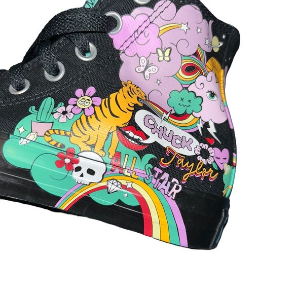 Converse Notebook Print Chuck Taylor All Star Hi Top Sneaker Shoes men 4 women 6 - Picture 2 of 7